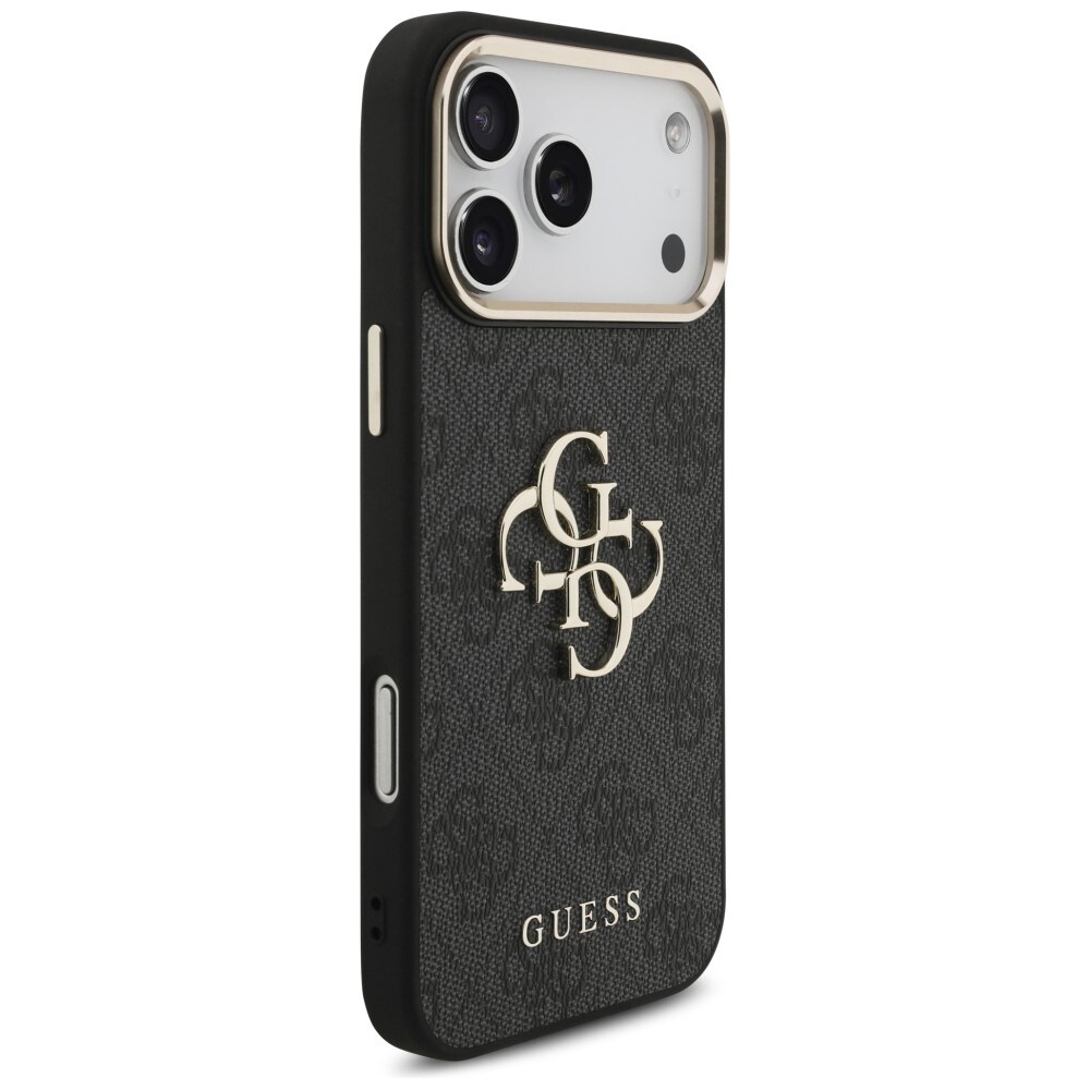 Guess 4G Big 4G Classic -logokotelo iPhone 17 Pro Max / 18 Pro Max - Musta ja kulta