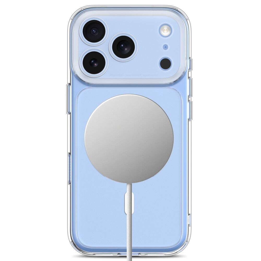Tech-Protect MagPeak MagSafe CC -suojakotelo iPhone 18 Pro Maxille / 17 Pro Maxille – läpinäkyvä