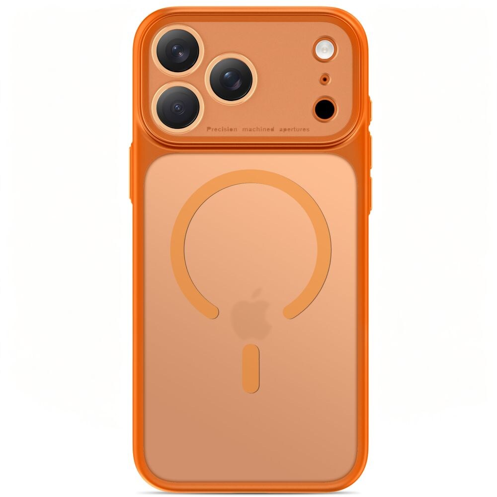 Tech-Protect MagPrime MagSafe CC -kotelo iPhone 18 Pro / 17 Pro - mattapintainen oranssi