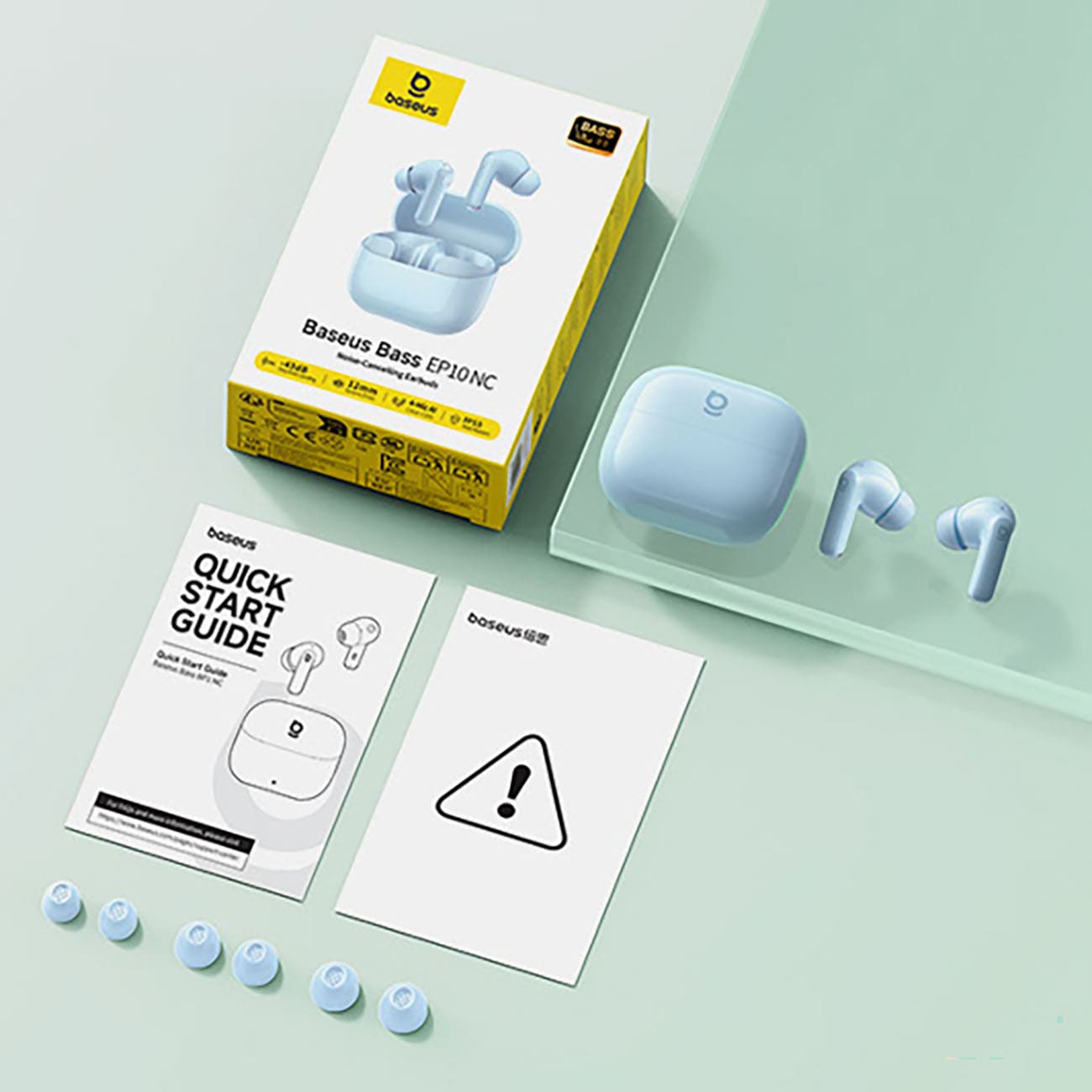 Baseus Bass EP10 TWS langattomat in-ear-kuulokkeet ANC:lla – siniset