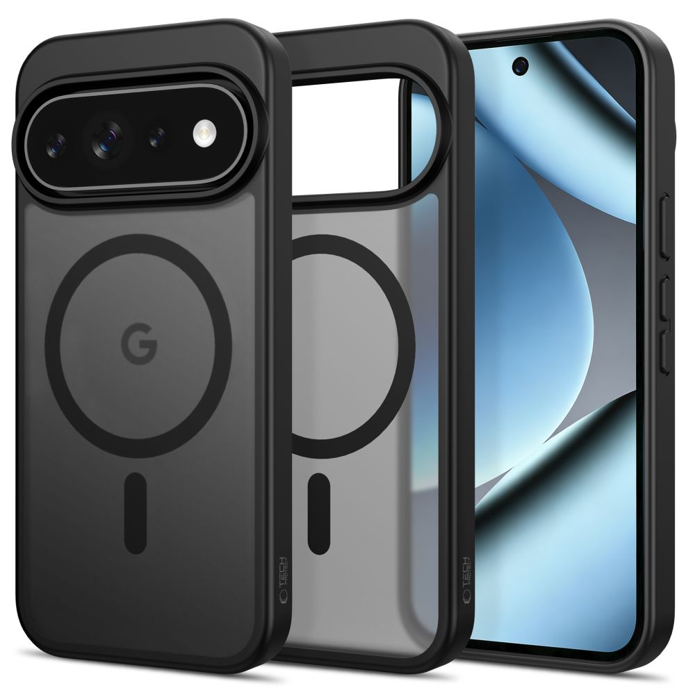 Tech-Protect Magmat MagSafe -suojakotelo Google Pixel 9/9 Pro/10/10 Pro/11/11 Pro – mattamusta