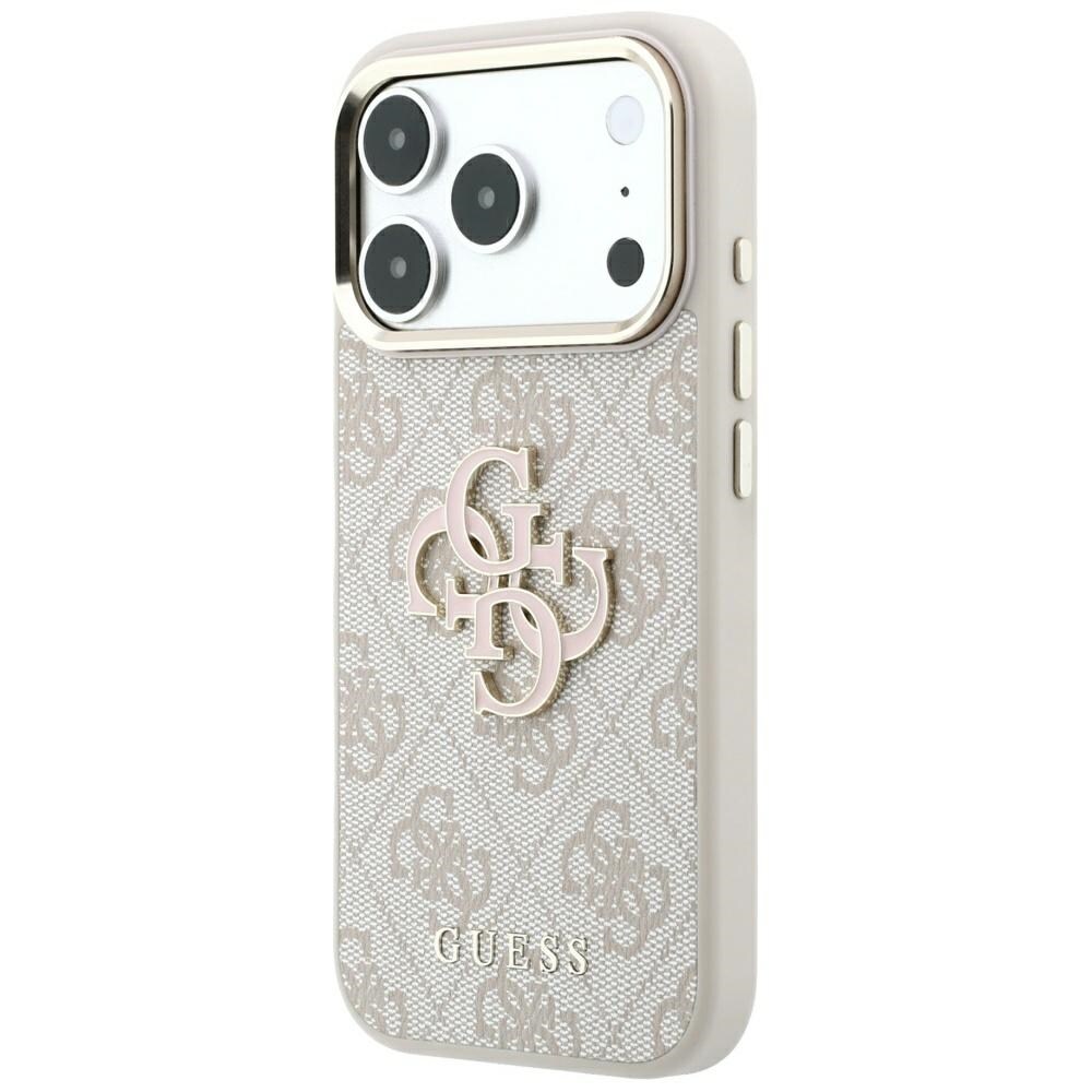 Guess 4G & Big Resin -logokotelo iPhone 17 Pro Max / 18 Pro Max - vaaleanpunainen