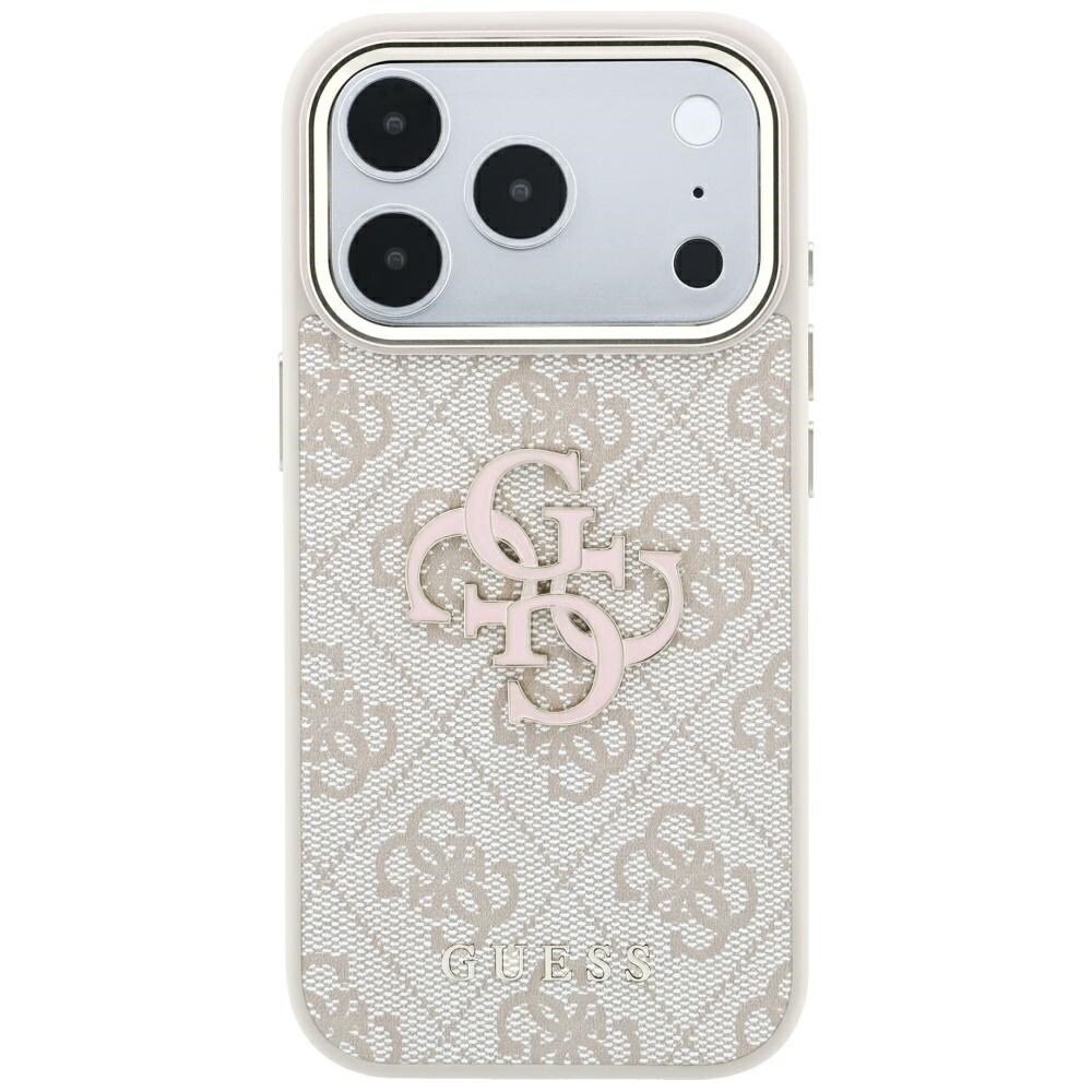 Guess 4G & Big Resin -logokotelo iPhone 17 Pro Max / 18 Pro Max - vaaleanpunainen