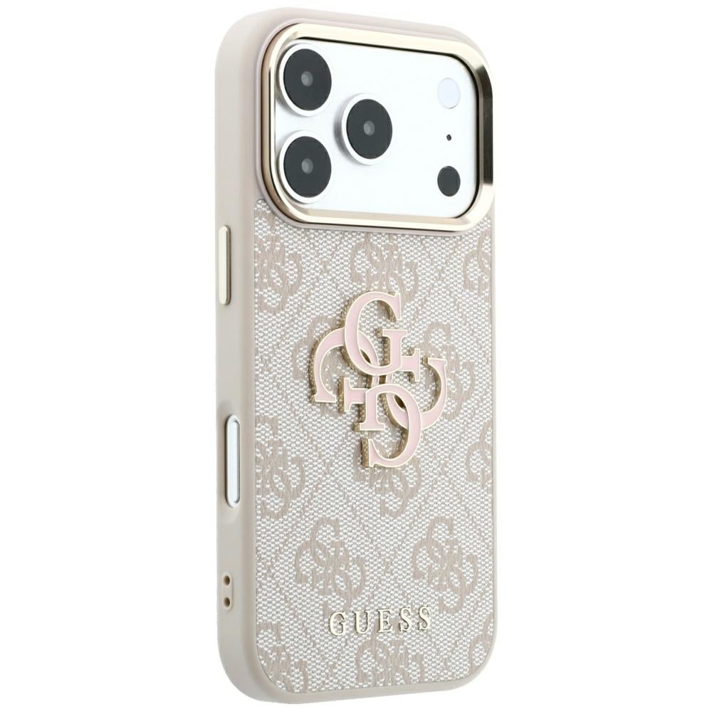 Guess 4G & Big Resin -logokotelo iPhone 17 Pro Max / 18 Pro Max - vaaleanpunainen
