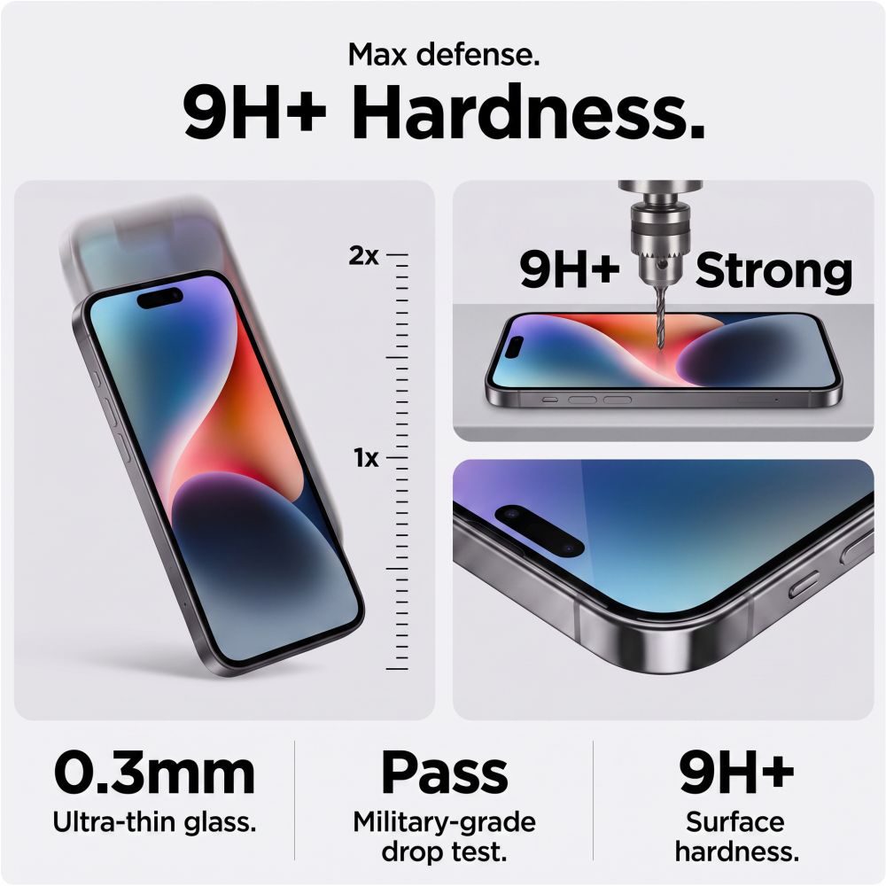Tech-Protect Glass SPY+ 2 kpl yksityisyyttä suojaava karkaistu lasi iPhone 18 Pro Maxille