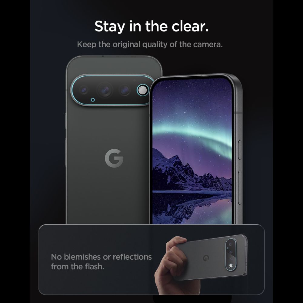 Spigen Optik Pro HD karkaistu lasi, 2 kpl näytönsuojat Google Pixel 11 Pro -puhelimelle