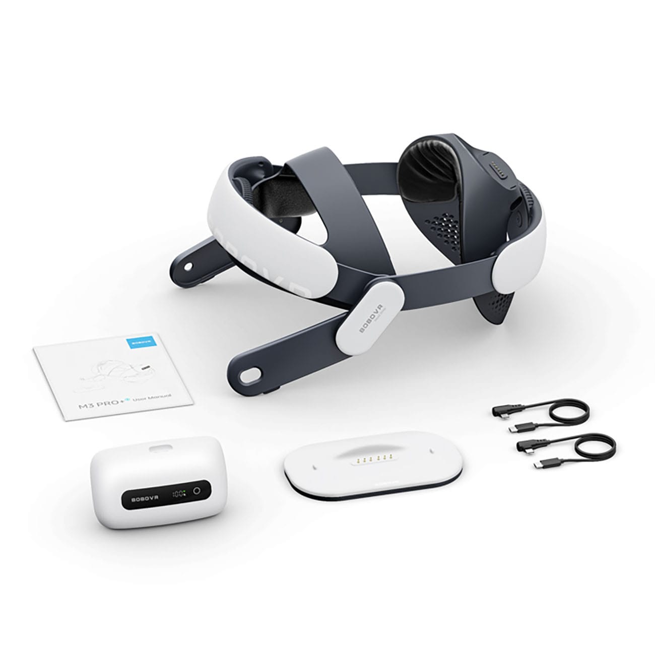 BoboVR M3 Pro+ -akkuhihna – Quest 3- ja 3S-malleille