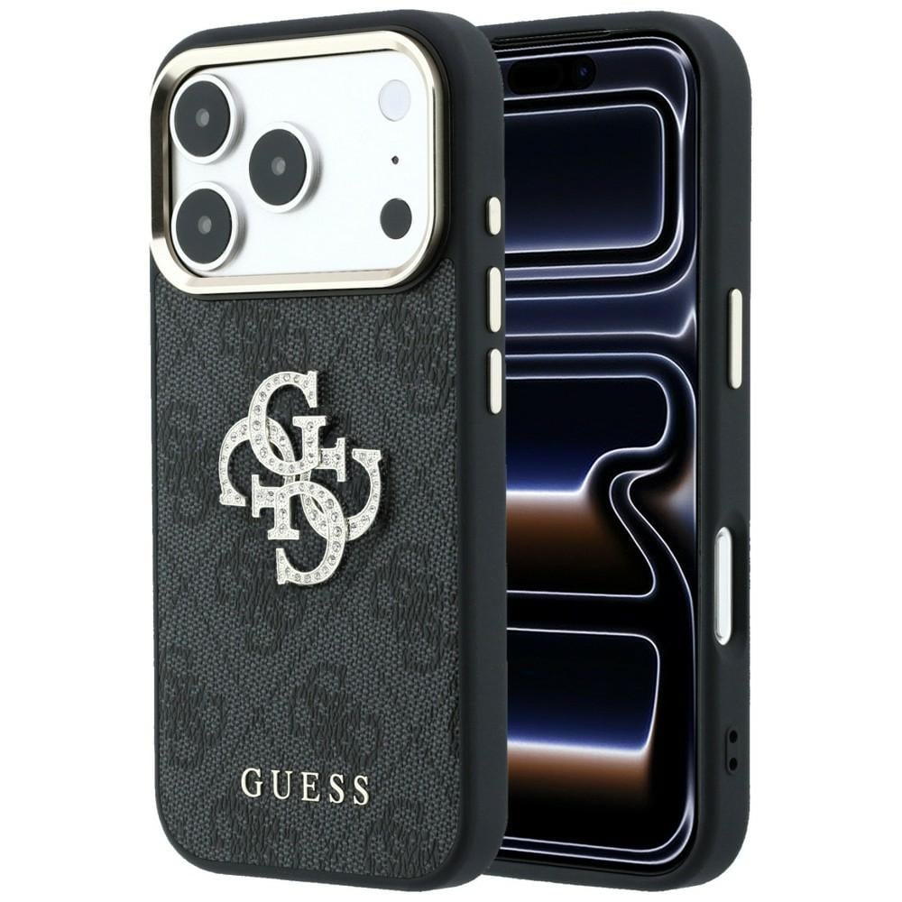 Guess 4G & Big Strass -logokotelo iPhone 17 Pro Max / 18 Pro Max - Musta
