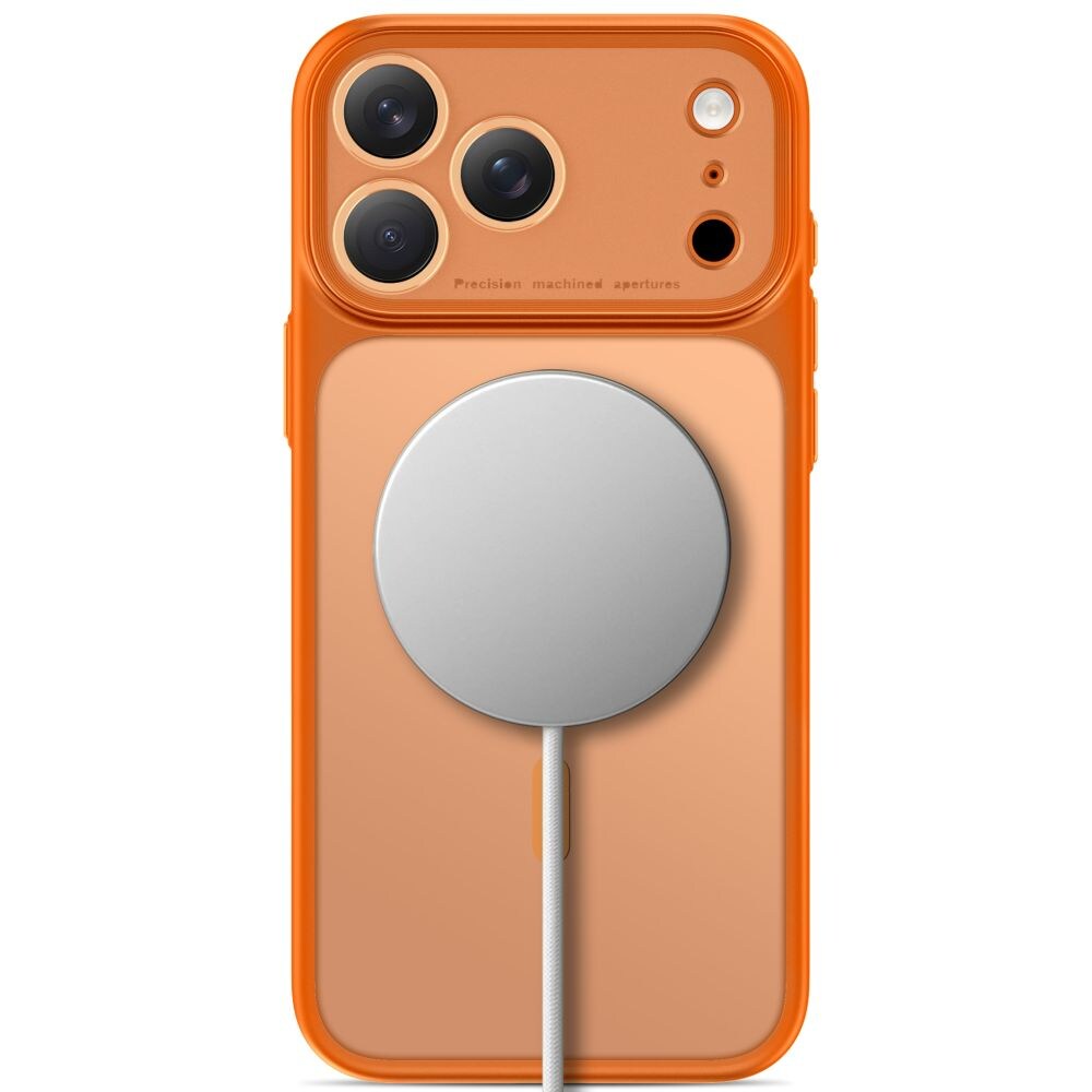 Tech-Protect MagPrime MagSafe CC -suojakotelo iPhone 18/17 Pro Max – mattapintainen oranssi