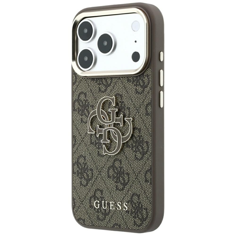 Guess 4G & Big Resin -logokotelo iPhone 17 Pro Max / 18 Pro Max -ruskea