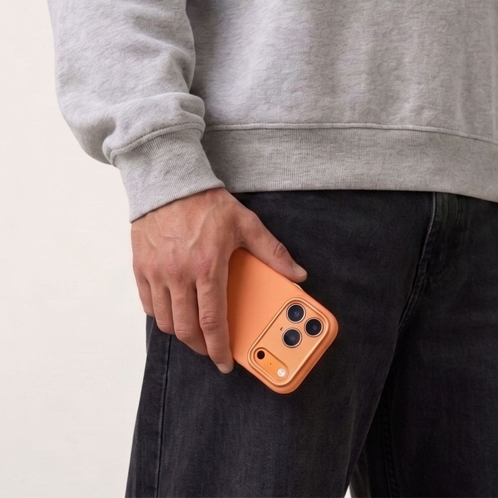 Tech-Protect Uniq MagSafe CC -kotelo iPhone 18 Pro / 17 Pro - oranssi