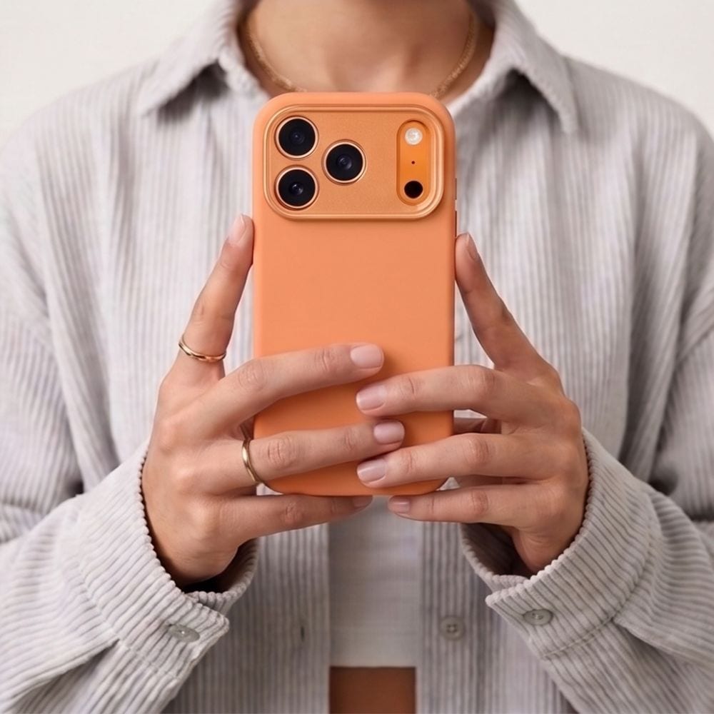 Tech-Protect Uniq MagSafe CC -kotelo iPhone 18 Pro / 17 Pro - oranssi