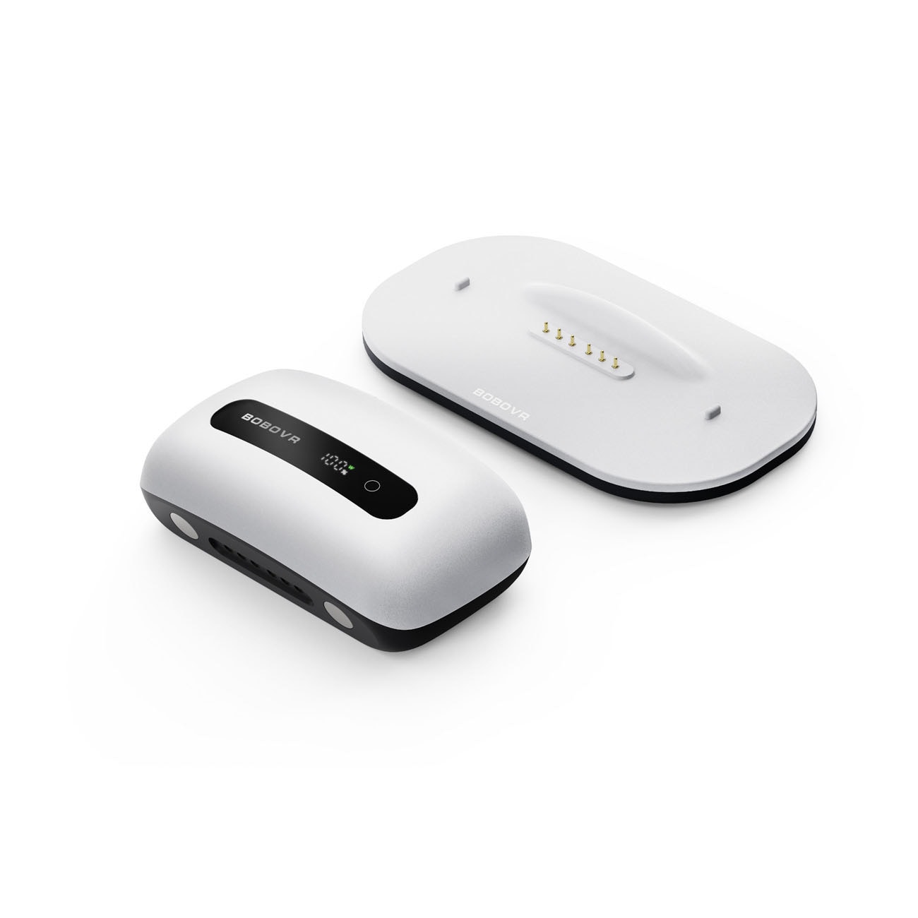 BoboVR BM60-1 6500 mAh -akku BoboVR M3 Pro+ ja BoboVR M3 -malleille, latausasemalla – valkoinen