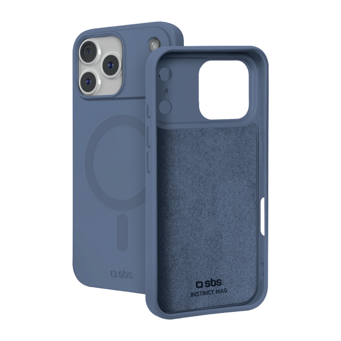 SBS Instinct Mag -kotelo iPhone 18 Pro / 17 Pro, MagSafe-yhteensopiva – sininen