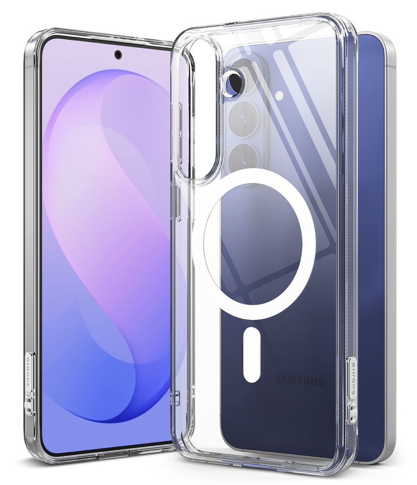 Ringke Fusion MagSafe -suojakotelo Samsung Galaxy S26 FE:lle – kirkas
