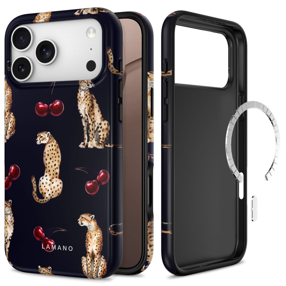 Tech-Protect Lamano MagSafe -suojakotelo iPhone 18 Pro Maxille / 17 Pro Maxille – musta ja ruskea