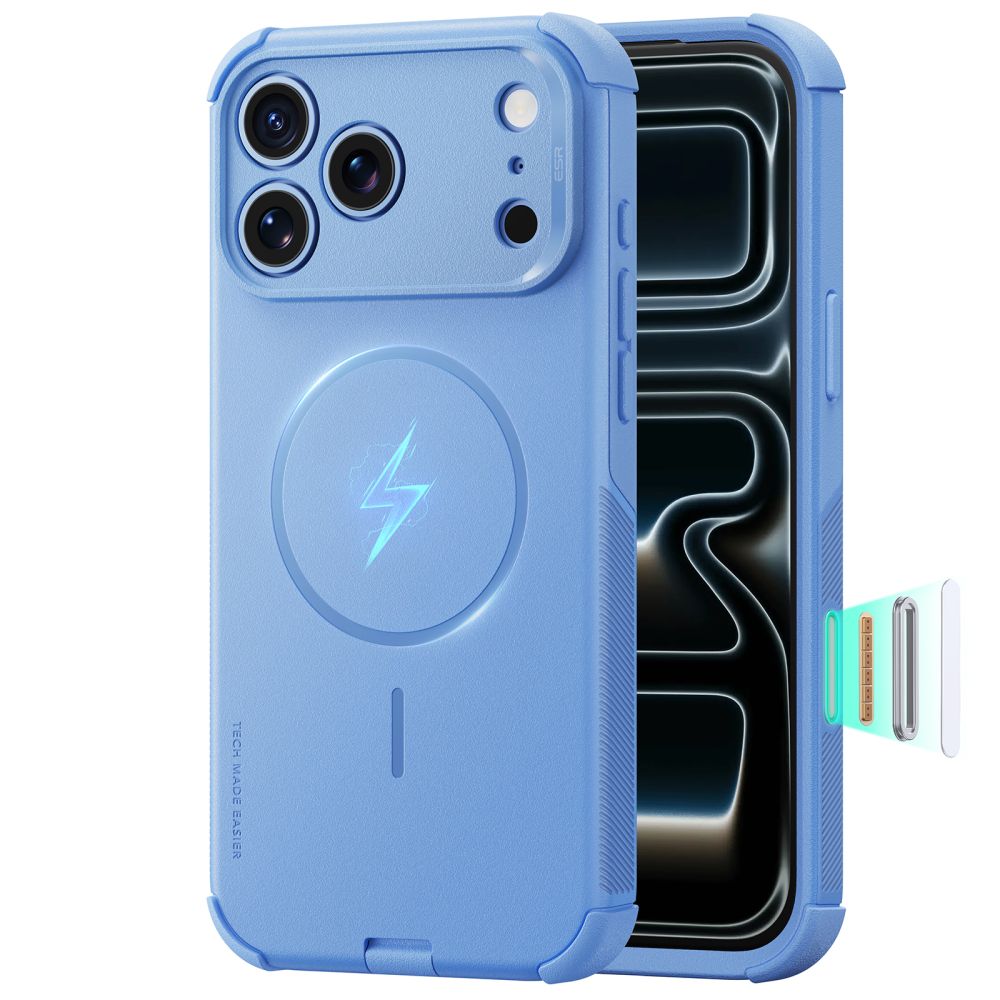 ESR Cyber Tough MagSafe -suojakotelo iPhone 18 Pro Maxille / 17 Pro Maxille – vaaleansininen