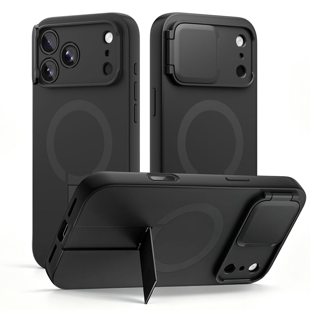 Tech-Protect Kevlar Aura MagSafe -kotelo iPhone 18 Pro Max / 17 Pro Max - Musta