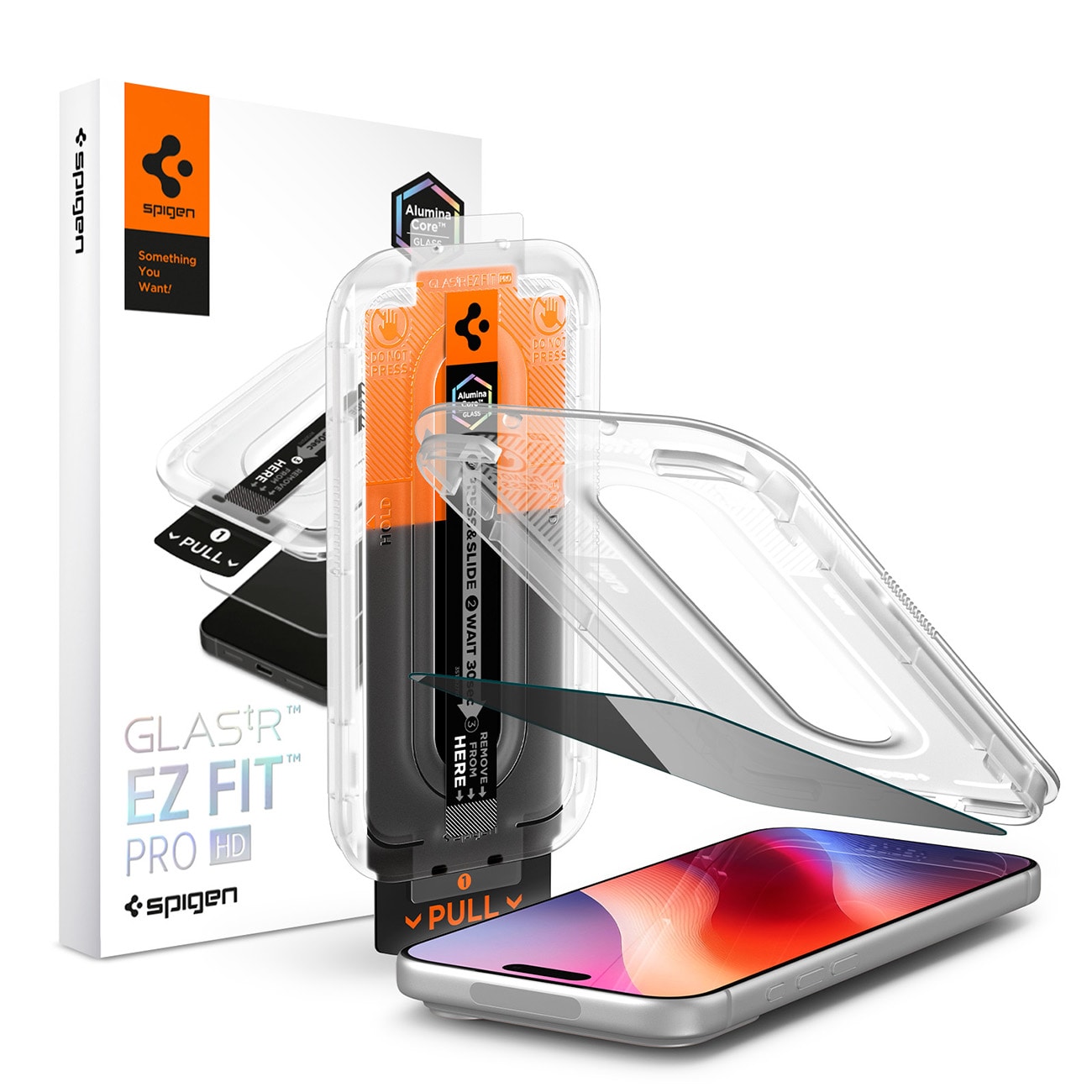 Spigen Glas.tR EZ Fit Pro HD AC Privacy -karkaistu lasisuojus iPhone 18 Pro:lle