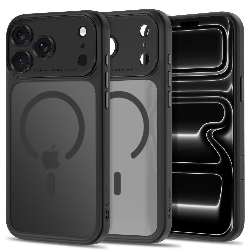 Tech-Protect MagPeak MagSafe CC -suojakotelo iPhone 18 Pro / 17 Pro - mattamusta