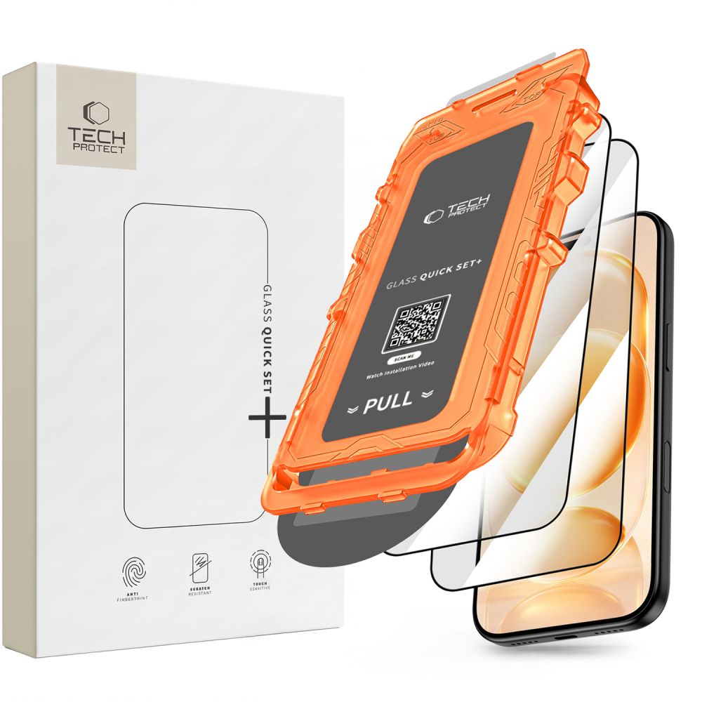 Tech-Protect Quick Set+ -paketti (2 kpl), karkaistu lasi iPhone 18 Pro Maxille / 17 Pro Maxille