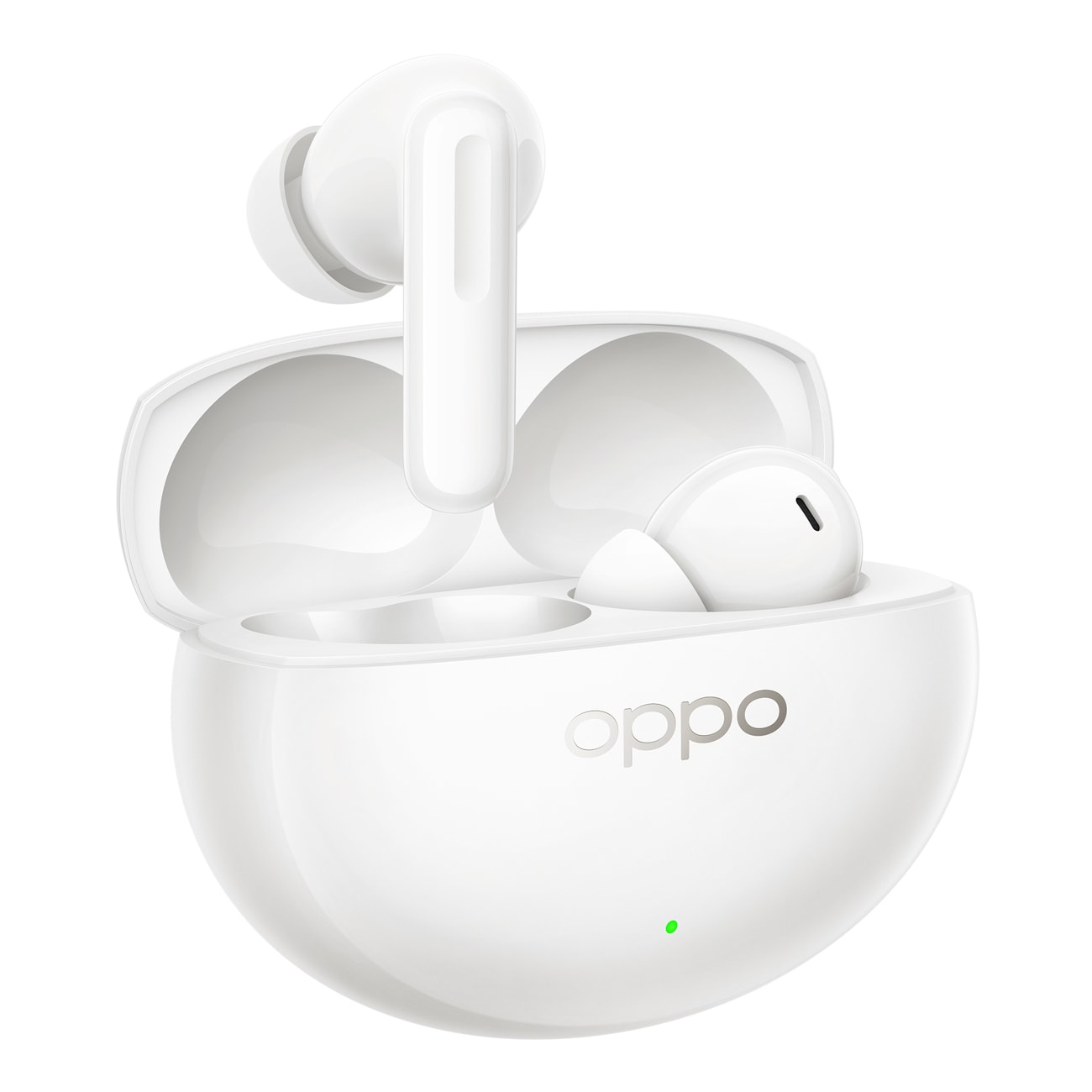 Oppo Enco Air5 Pro langattomat korvakuulokkeet, Hi-Res, ANC ja tekoälykäännös – valkoiset