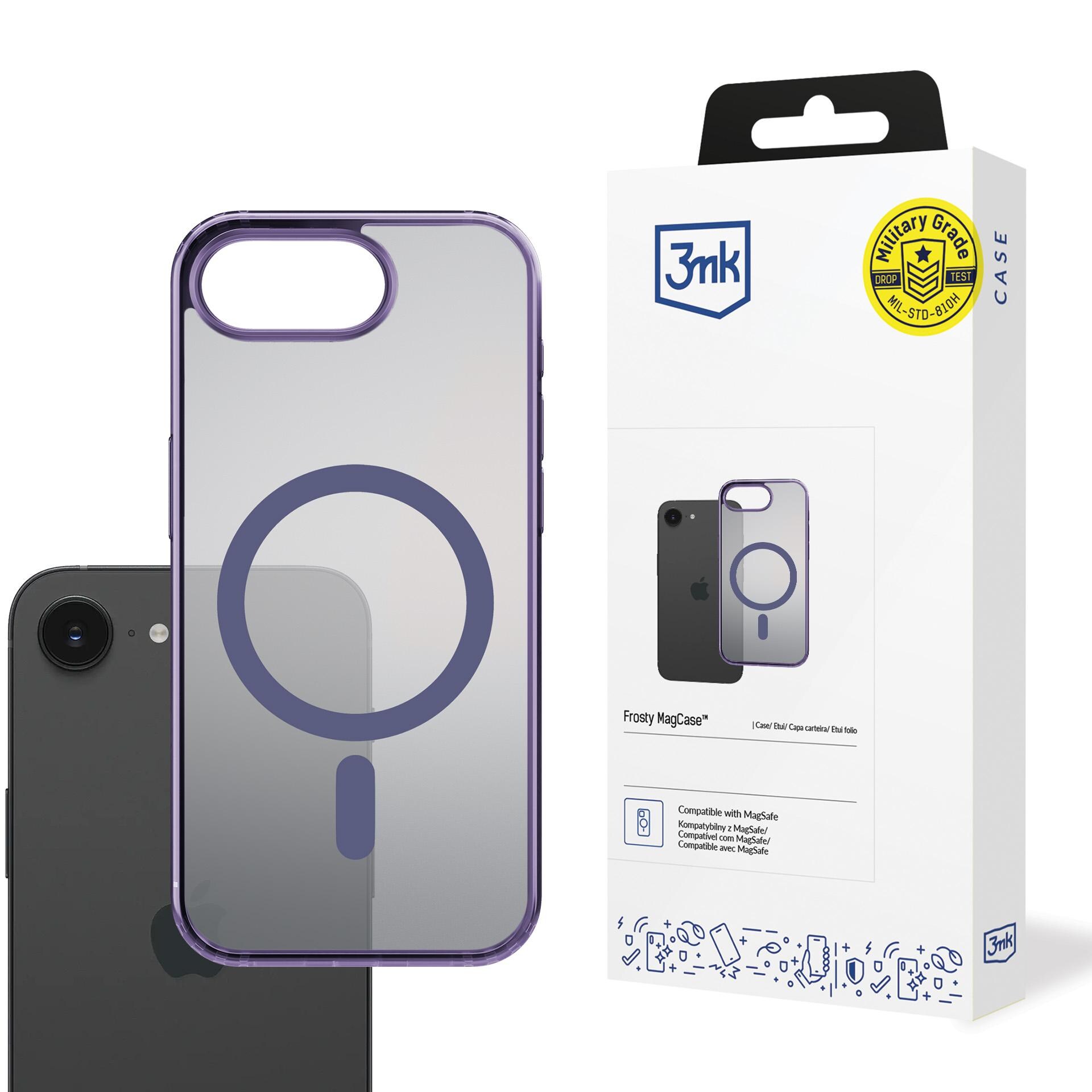 3mk Frosty MagCase Apple iPhone 16E:lle – violetti