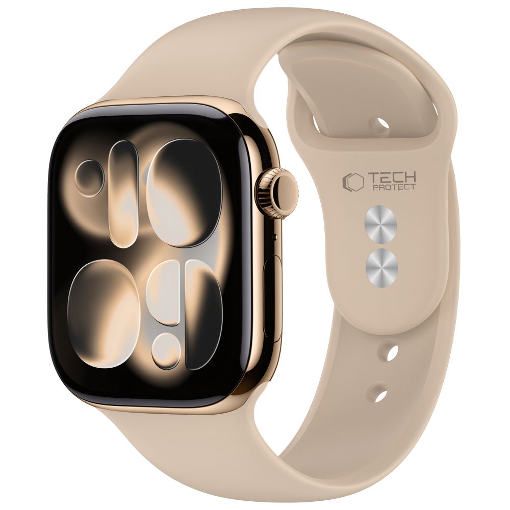 Tech-Protect-silikoniranneke Apple Watch 44 / 45 / 46 / 49 mm - beige