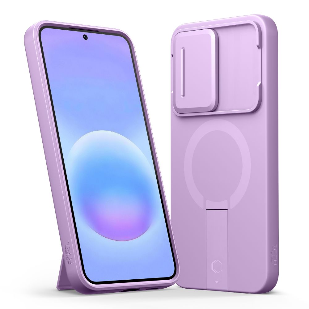 Tech-Protect Kevlar Aura MagSafe -suojakotelo Samsung Galaxy A57:lle – violetti