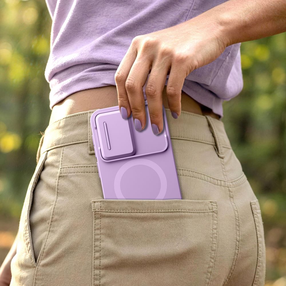 Tech-Protect Kevlar Aura MagSafe -suojakotelo Samsung Galaxy A57:lle – violetti