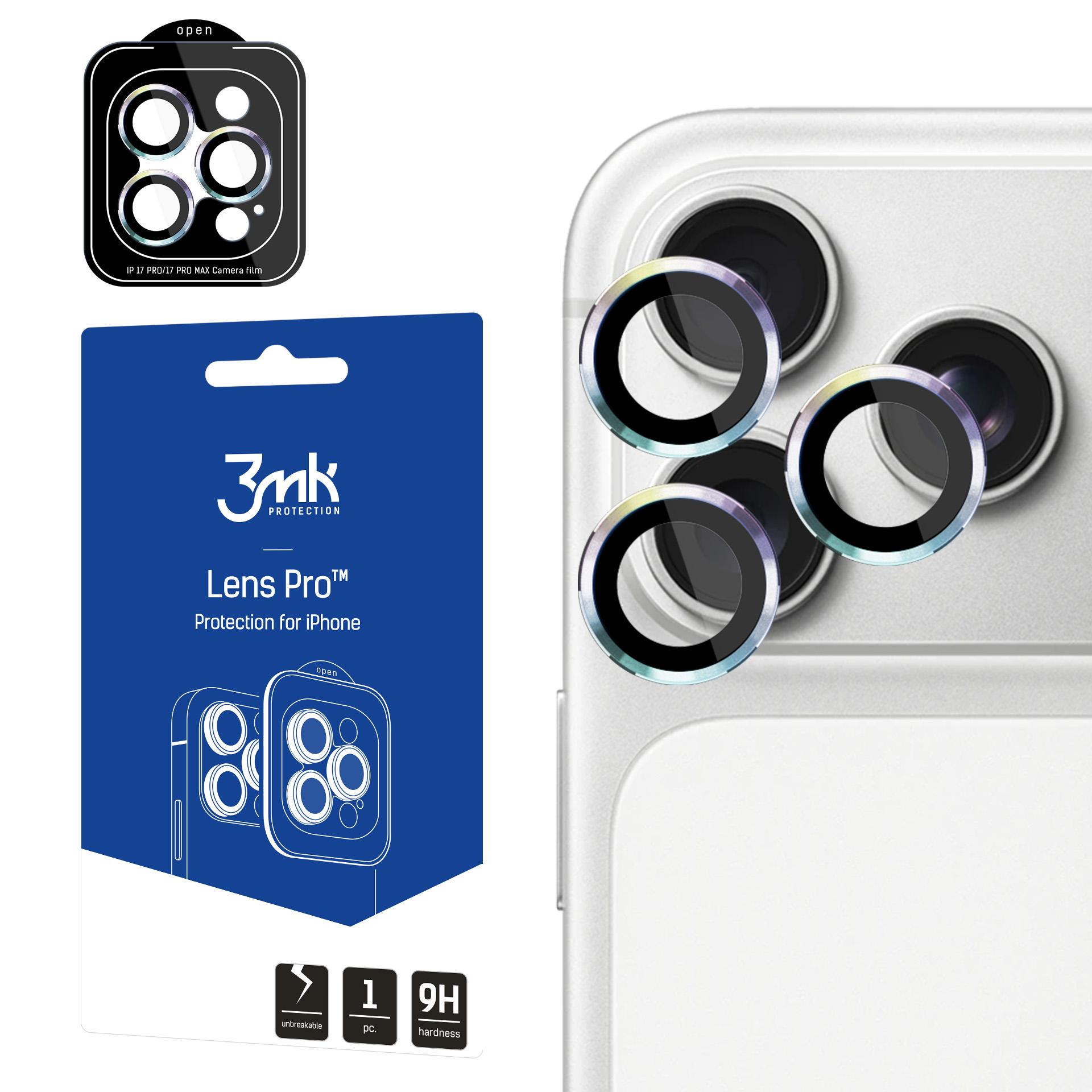3mk Lens Protection Pro -kameran linssisuojalasi Apple iPhone 17 Pro /17 Pro Max - Monivärinen