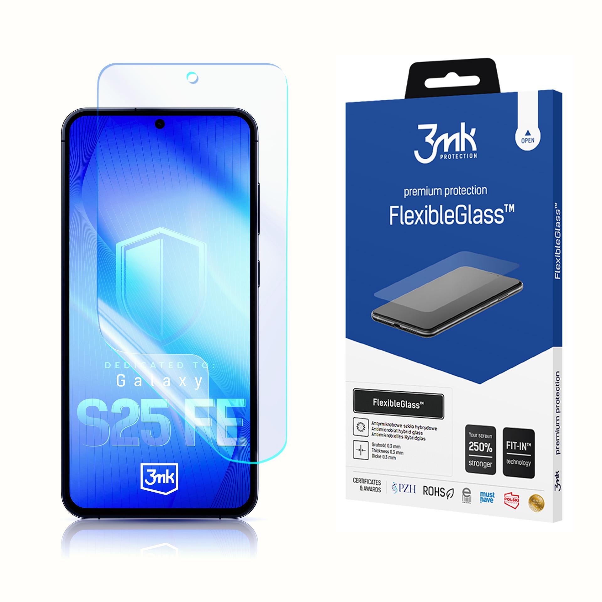 3mk FlexibleGlass -hybridilasi Samsung Galaxy S25 FE:lle