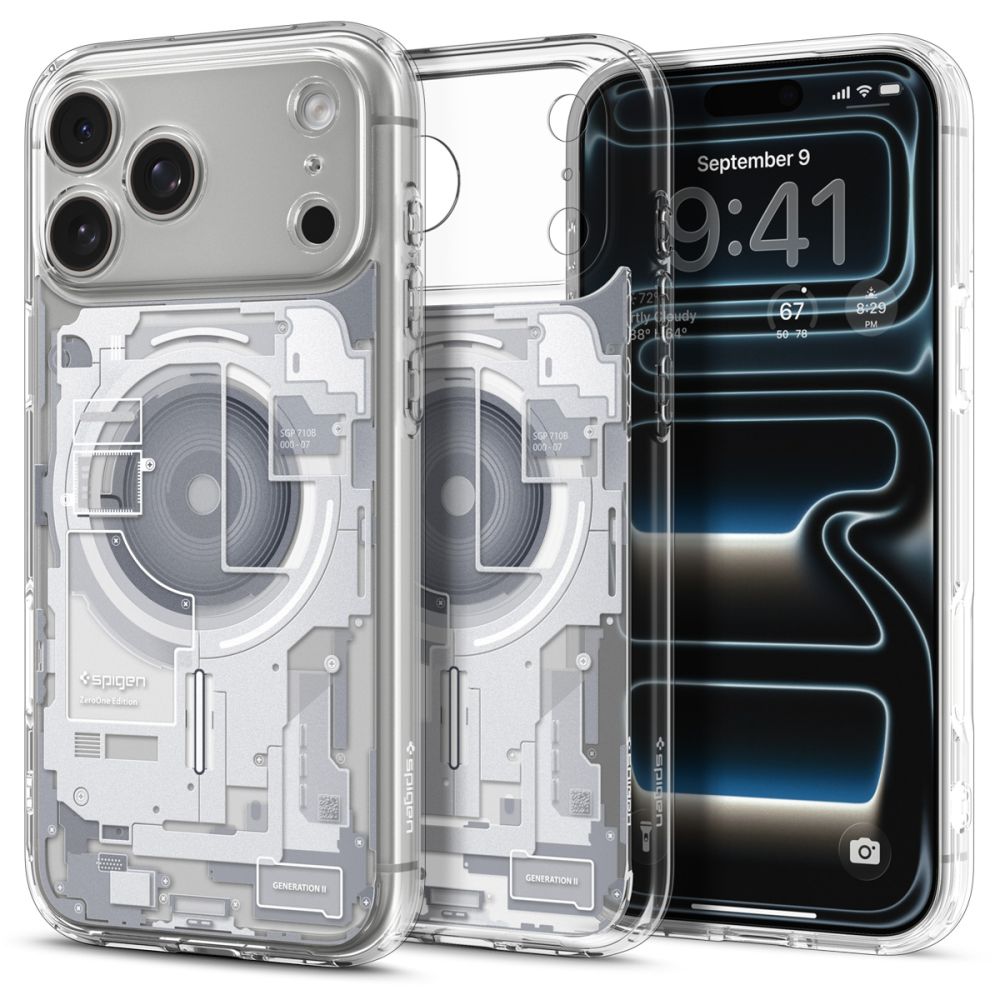 Spigen Ultra Hybrid MagSafe Zero One -suojakotelo iPhone 18 Pro Maxille / 17 Pro Maxille – valkoinen