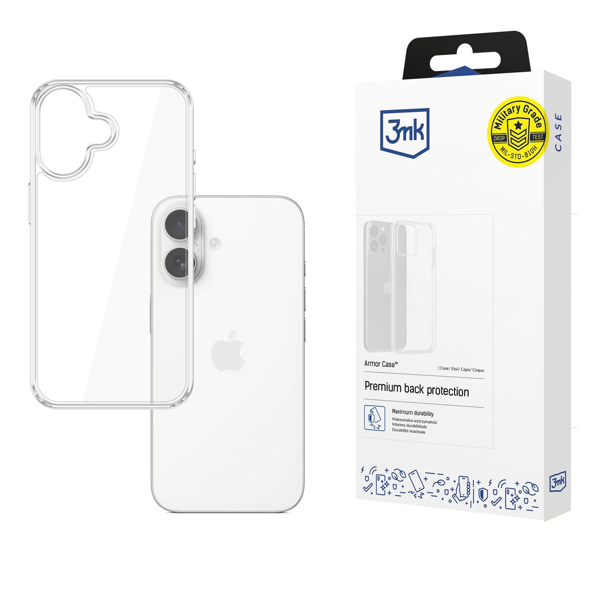 3mk Armor -suojakotelo Apple iPhone 17:lle – läpinäkyvä