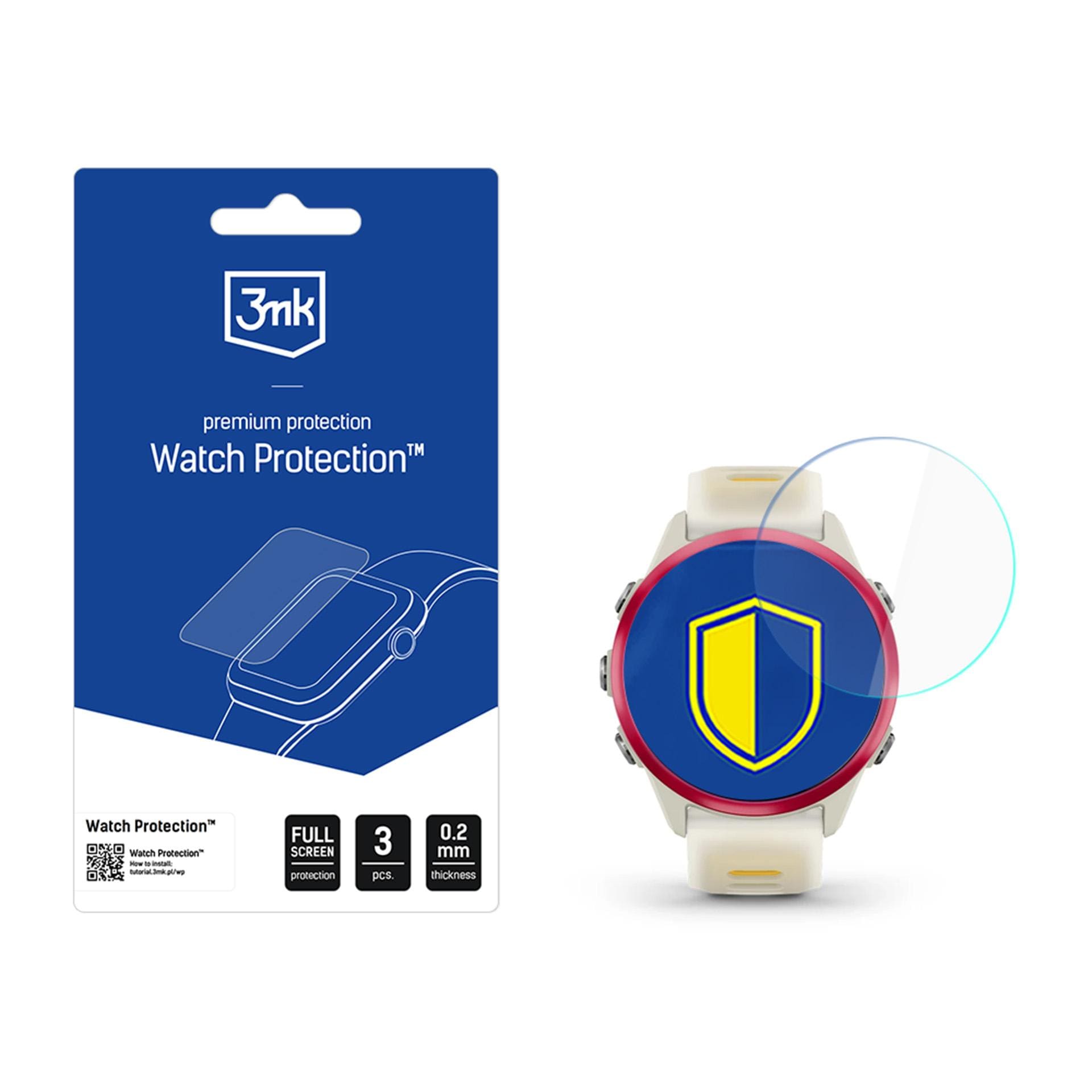 3mk Watch Protection ARC -älykellon näytönsuojus Garmin Forerunner 570:lle (42 mm)