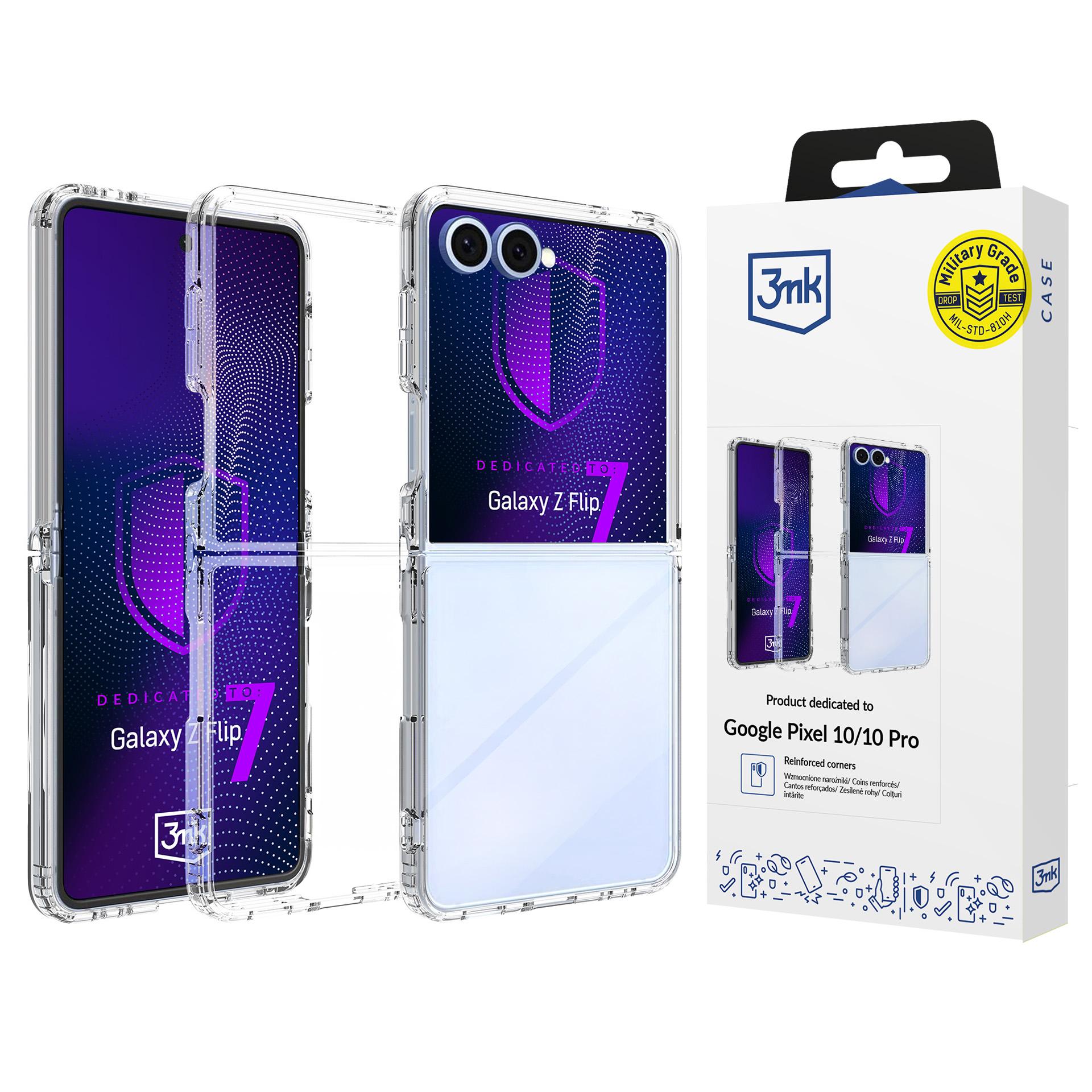 3mk-suojakotelo Samsung Galaxy Z Flip 7:lle – läpinäkyvä