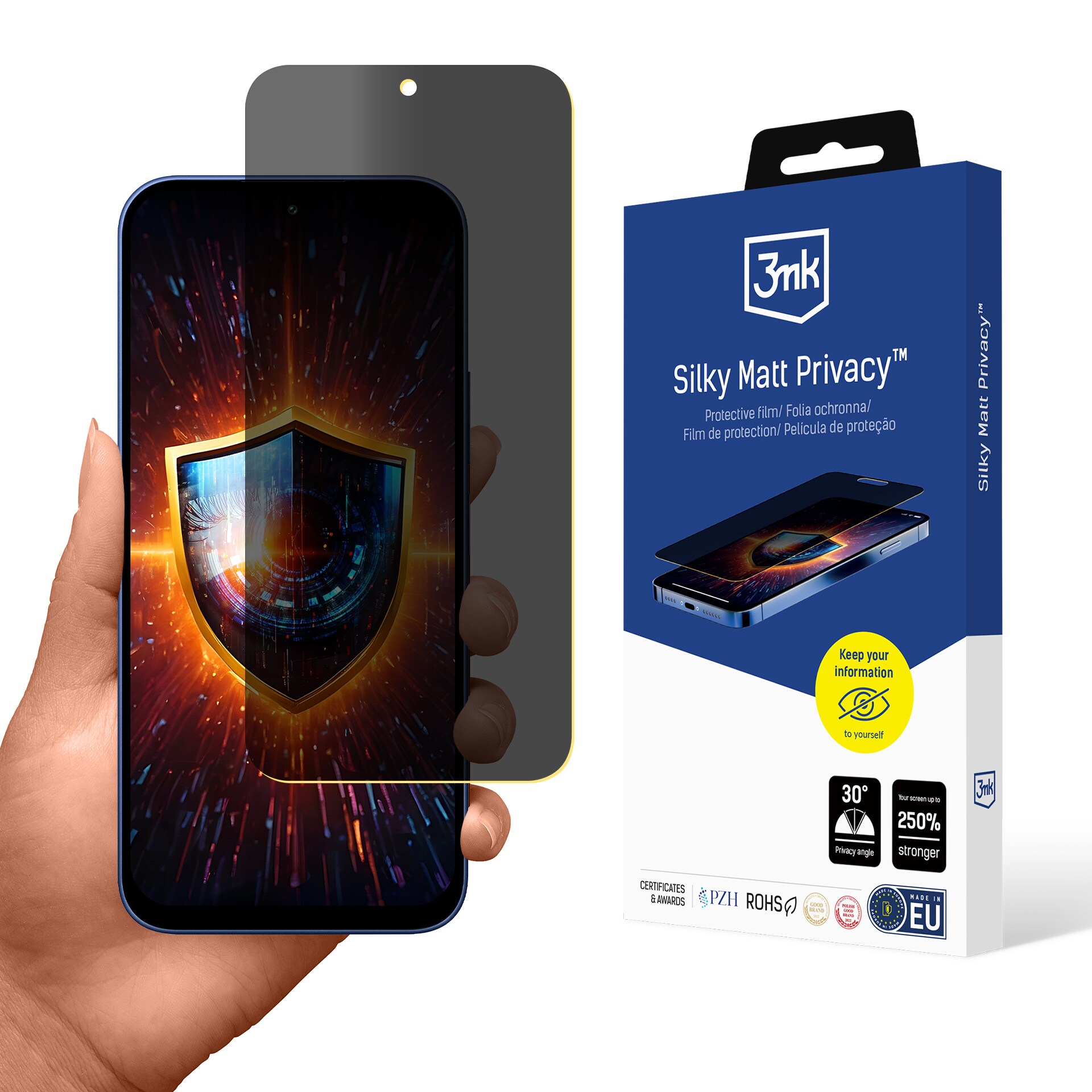 3mk Silky Matt Privacy Matte -näytönsuojakalvo Xiaomi Redmi 17 4G / 5G -mallille