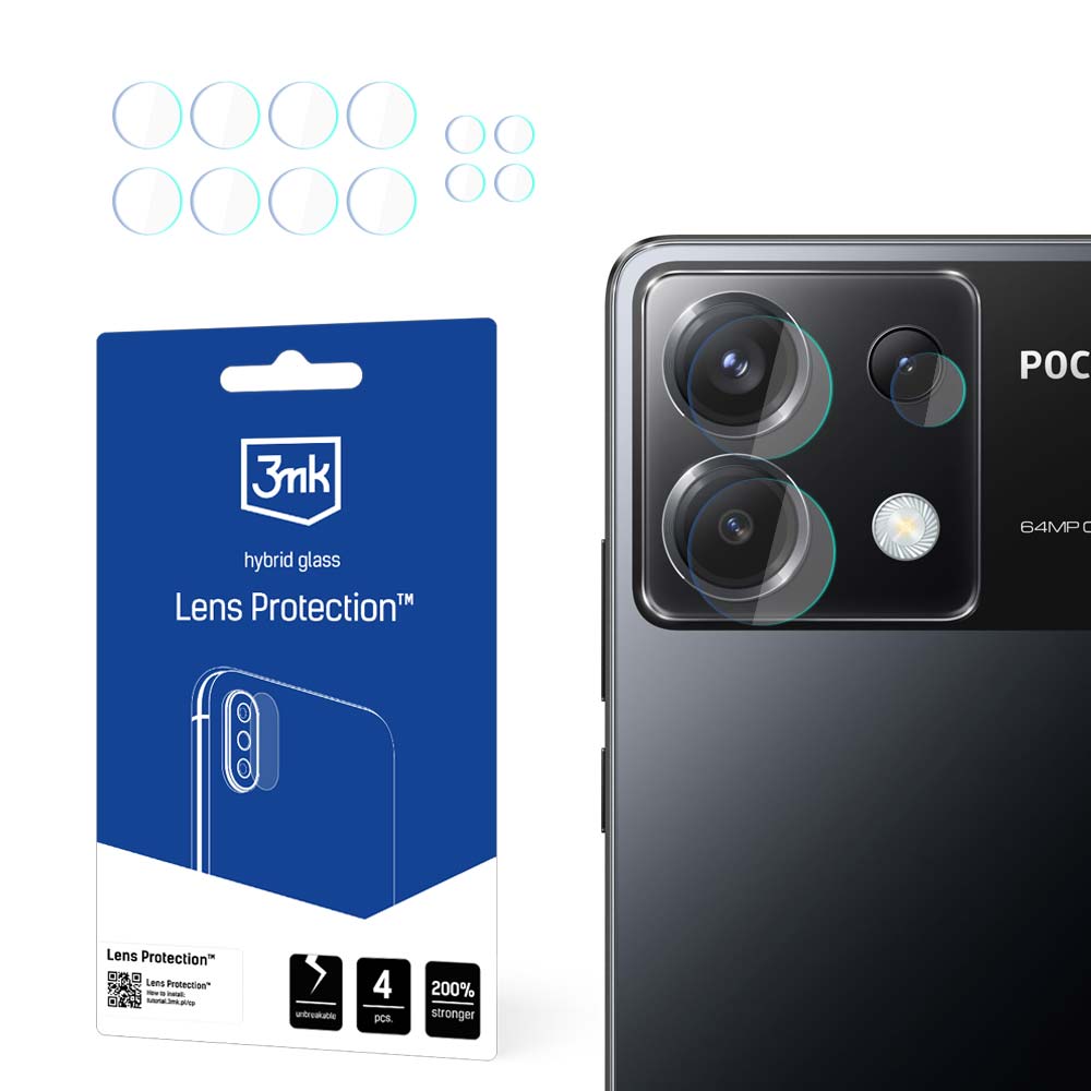 3mk Lens Protection™ -hybridikameralasi Xiaomi Poco X6 5G:lle
