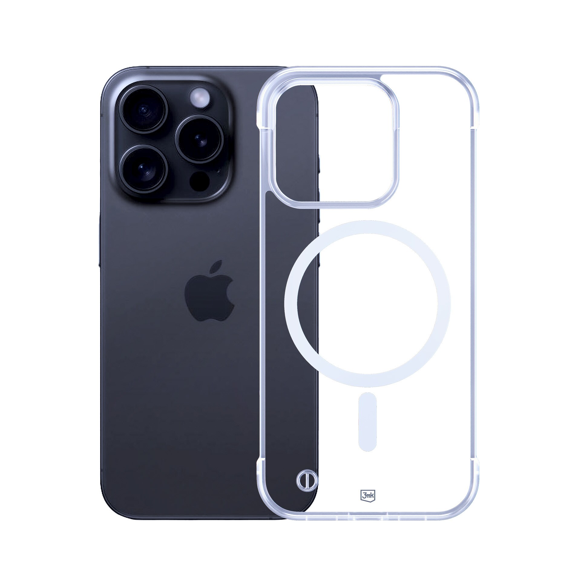 3mk Just20g MagCase iPhone 14 Pro:lle – läpinäkyvä