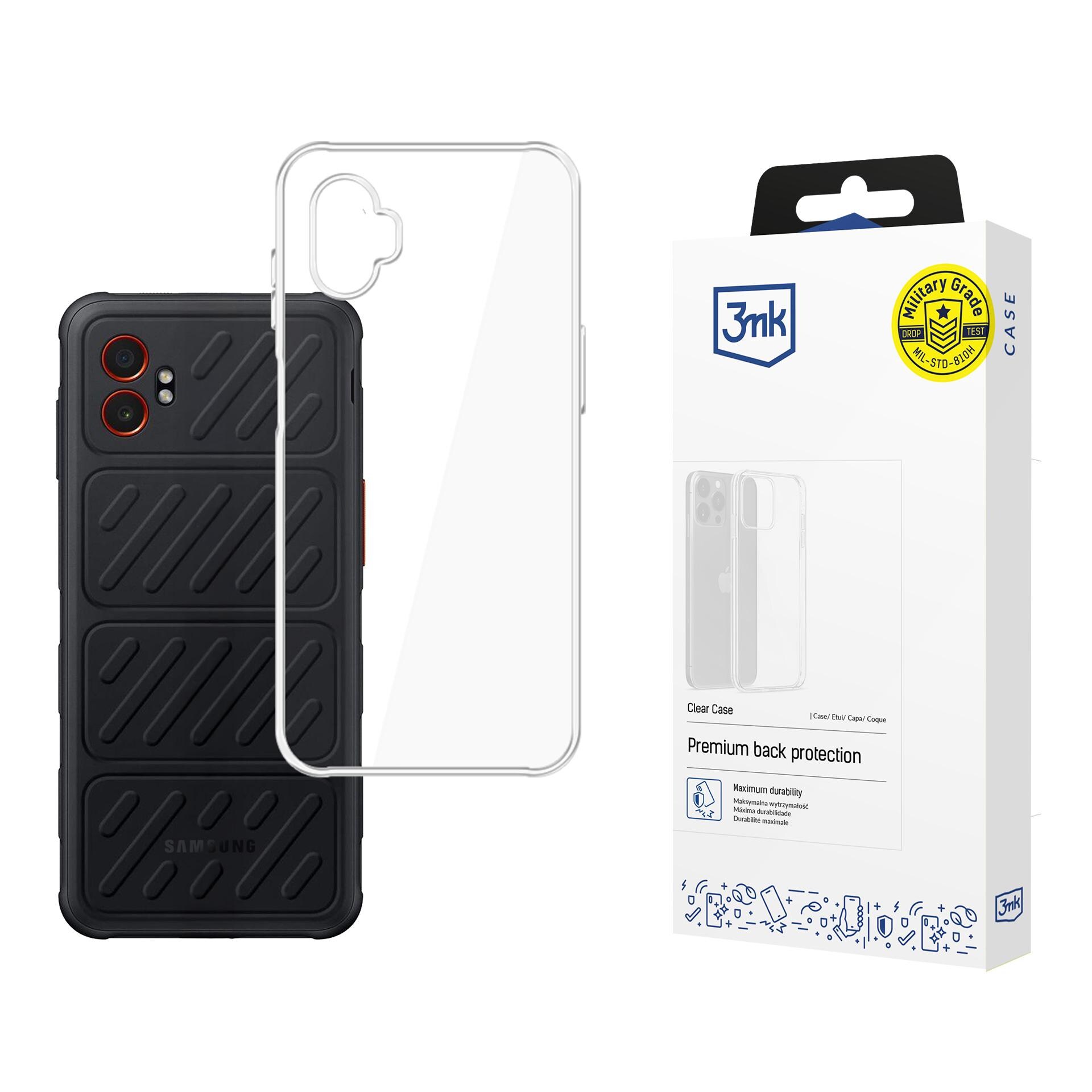 3mk:n läpinäkyvä suojakotelo Samsung Galaxy XCover 7 Pro -mallille – läpinäkyvä