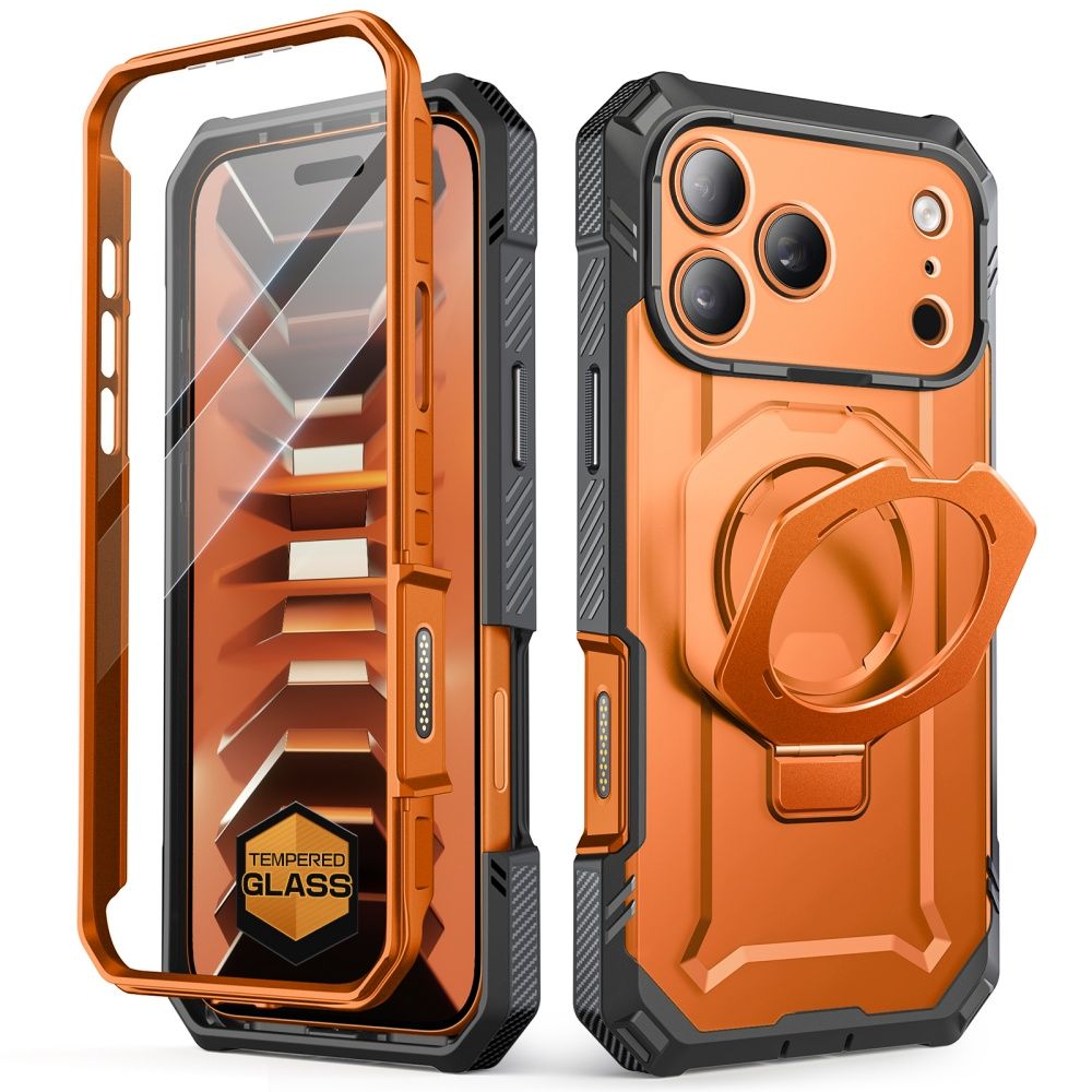 Supcase Grip Pro Mag MagSafe -kotelo iPhone 18 Pro / 17 Pro - Oranssi
