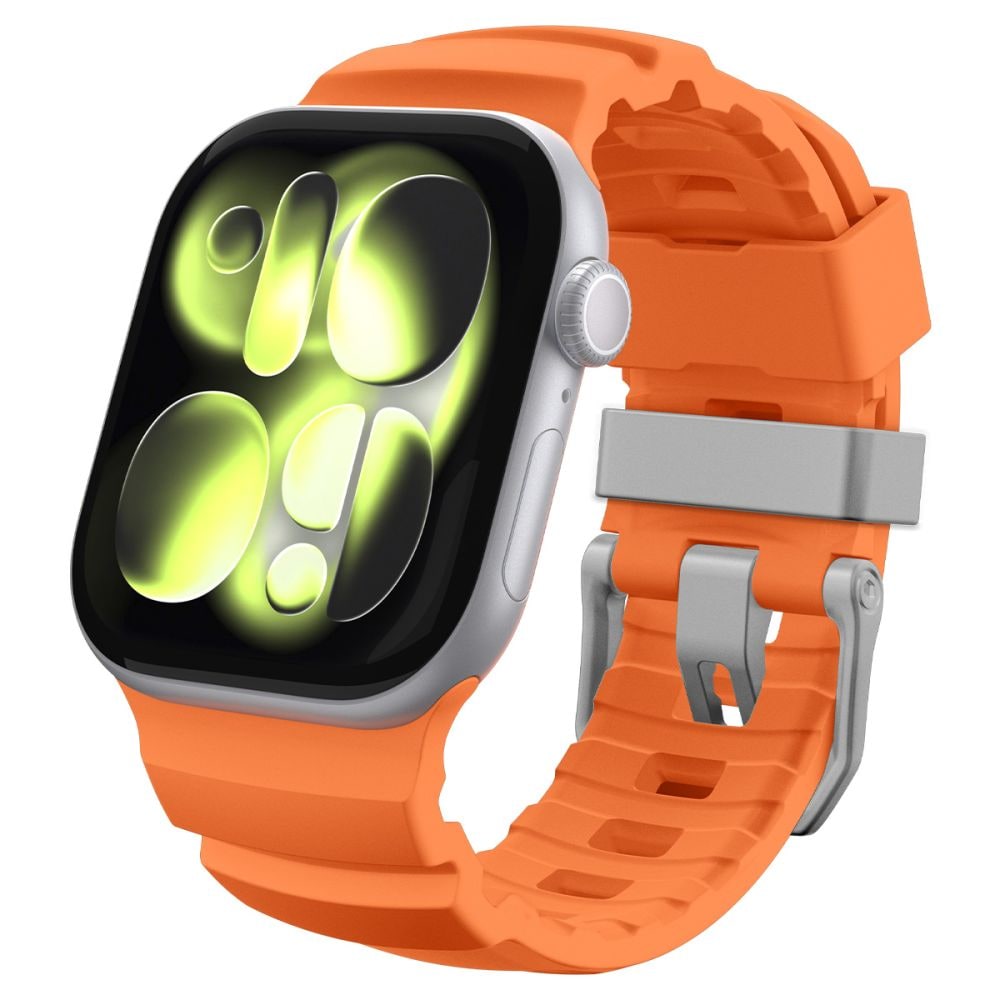Spigen WBS2 -ranneke Apple Watch 44 / 45 / 46 / 49 mm - oranssi
