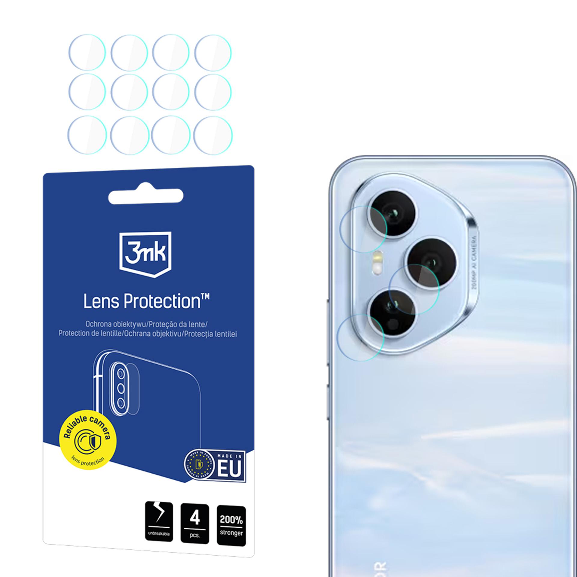 3mk:n hybridi-lasisuojus Honor 400 PRO:n kameran objektiiville