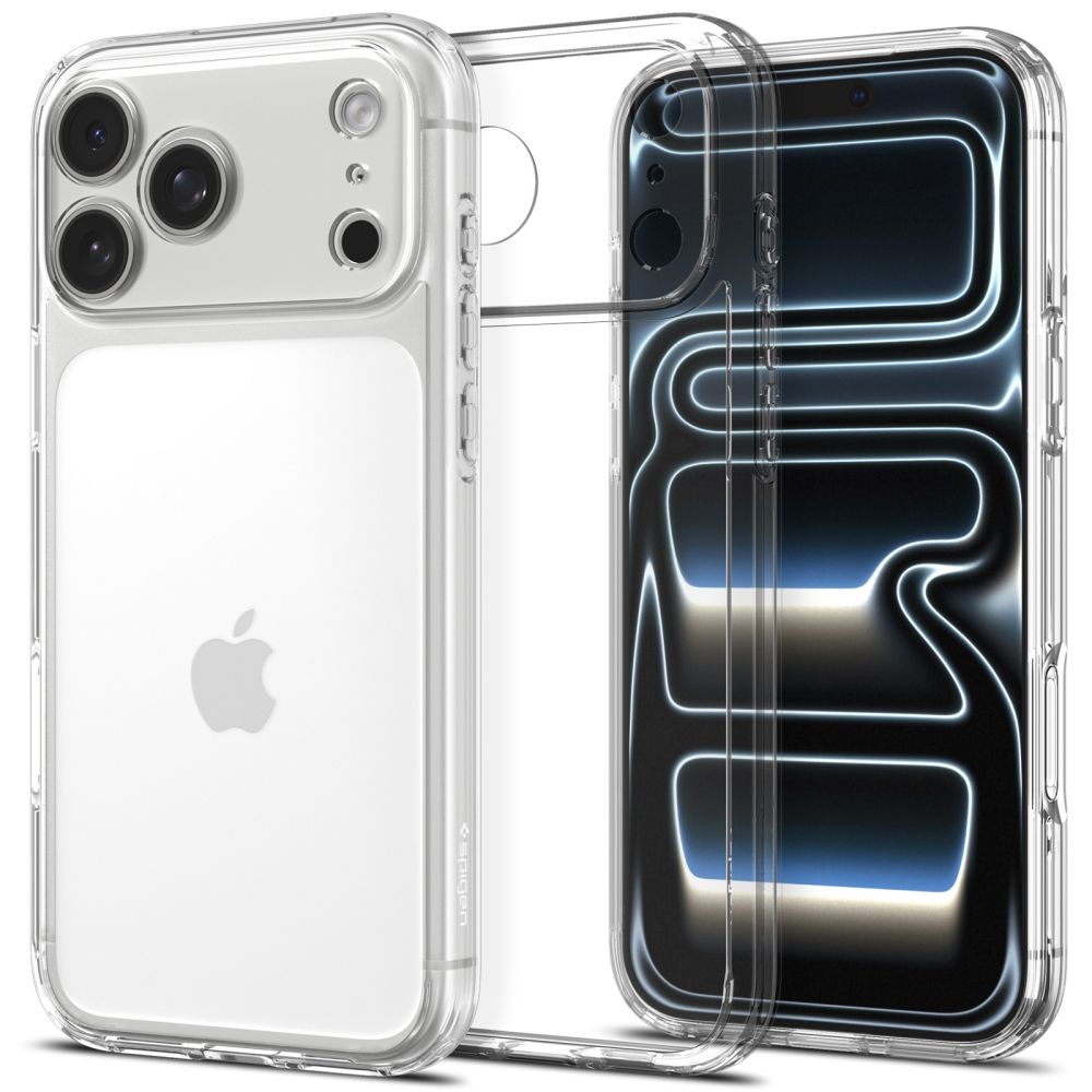 Spigen Ultra Hybrid -suojakotelo iPhone 18 Pro Maxille / 17 Pro Maxille – läpinäkyvä