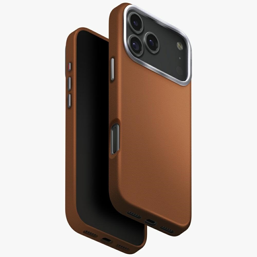 Uniq Lyden Magclick -latauskotelo iPhone 17 Pro Maxille – ruskea