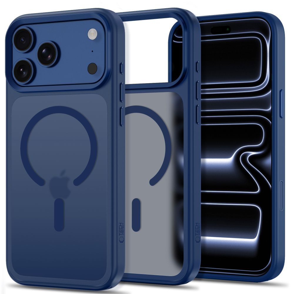 Tech-Protect Magmat Magsafe CC -kotelo iPhone 18 Pro Maxille / 17 Pro Maxille – mattamusta