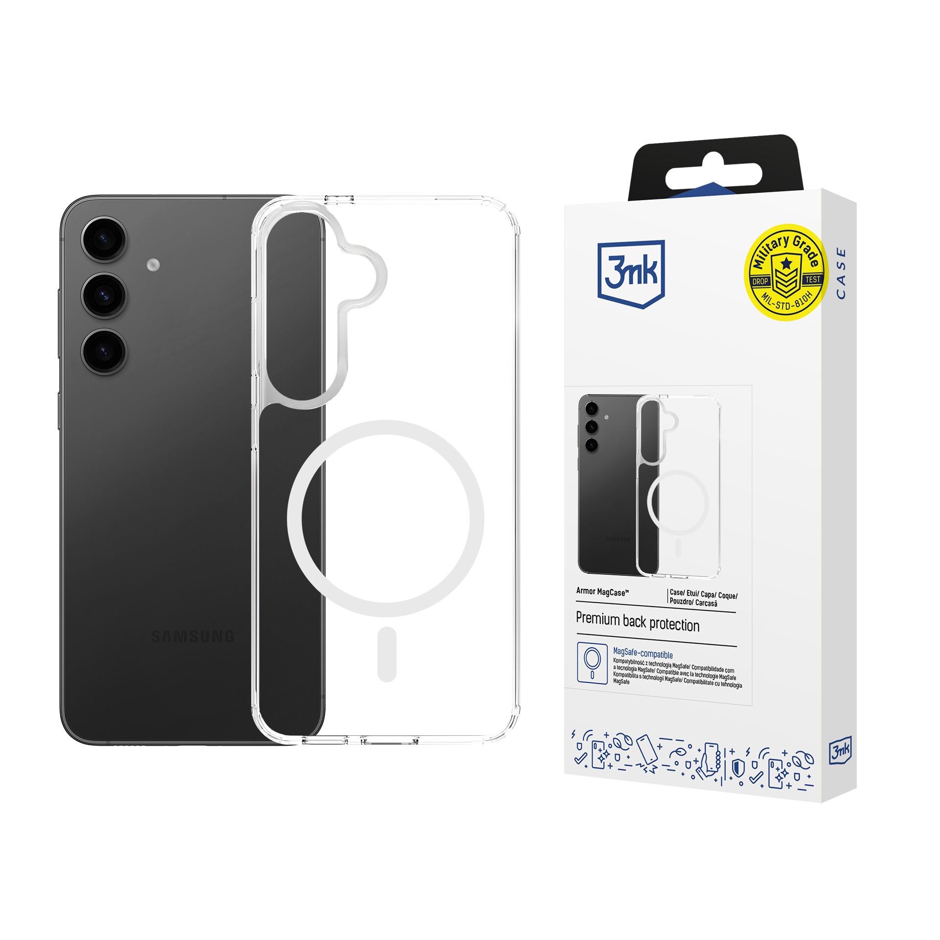 3mk Armor MagCase Samsung Galaxy S24 / S25 - Läpinäkyvä