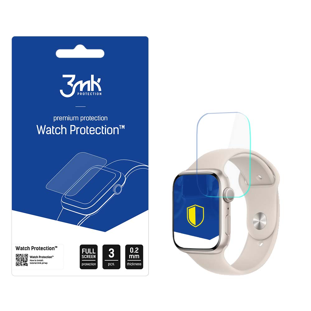 3mk Watch Protection™ v. ARC+ -suojakalvo Apple Watch 8/9 45 mm:lle