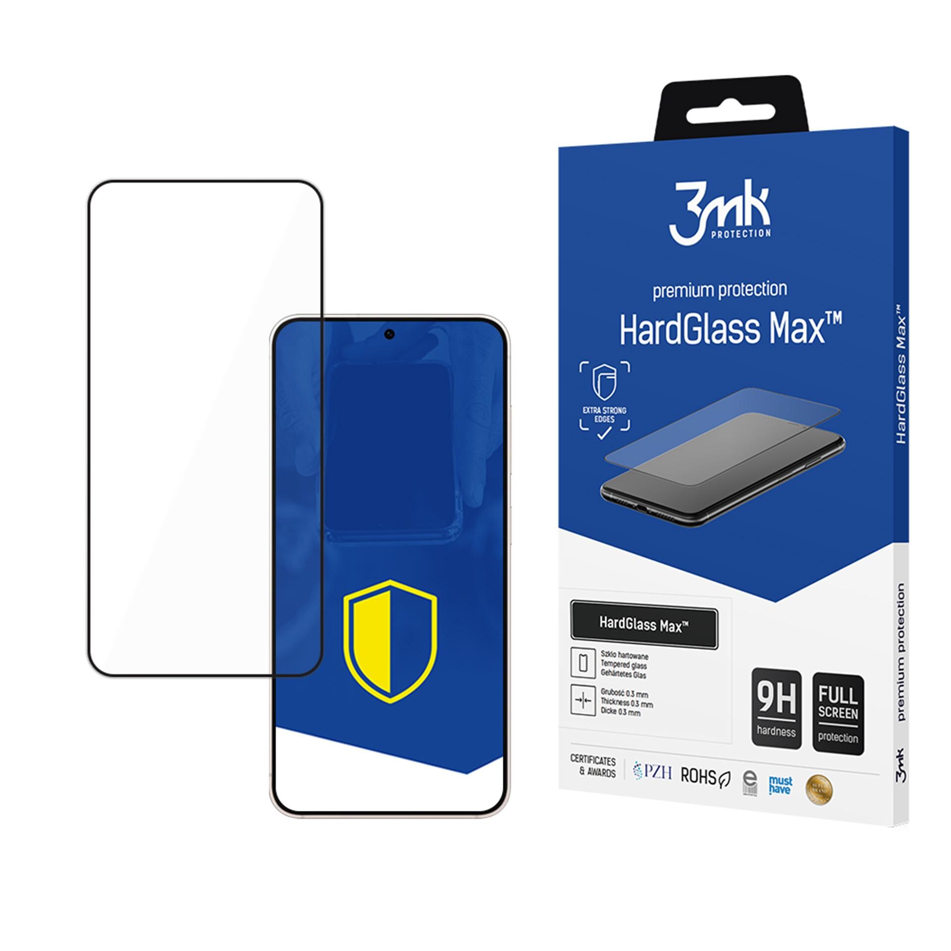 3mk HardGlass Max Black -karkaistu lasi Samsung Galaxy S25 Edge -puhelimelle