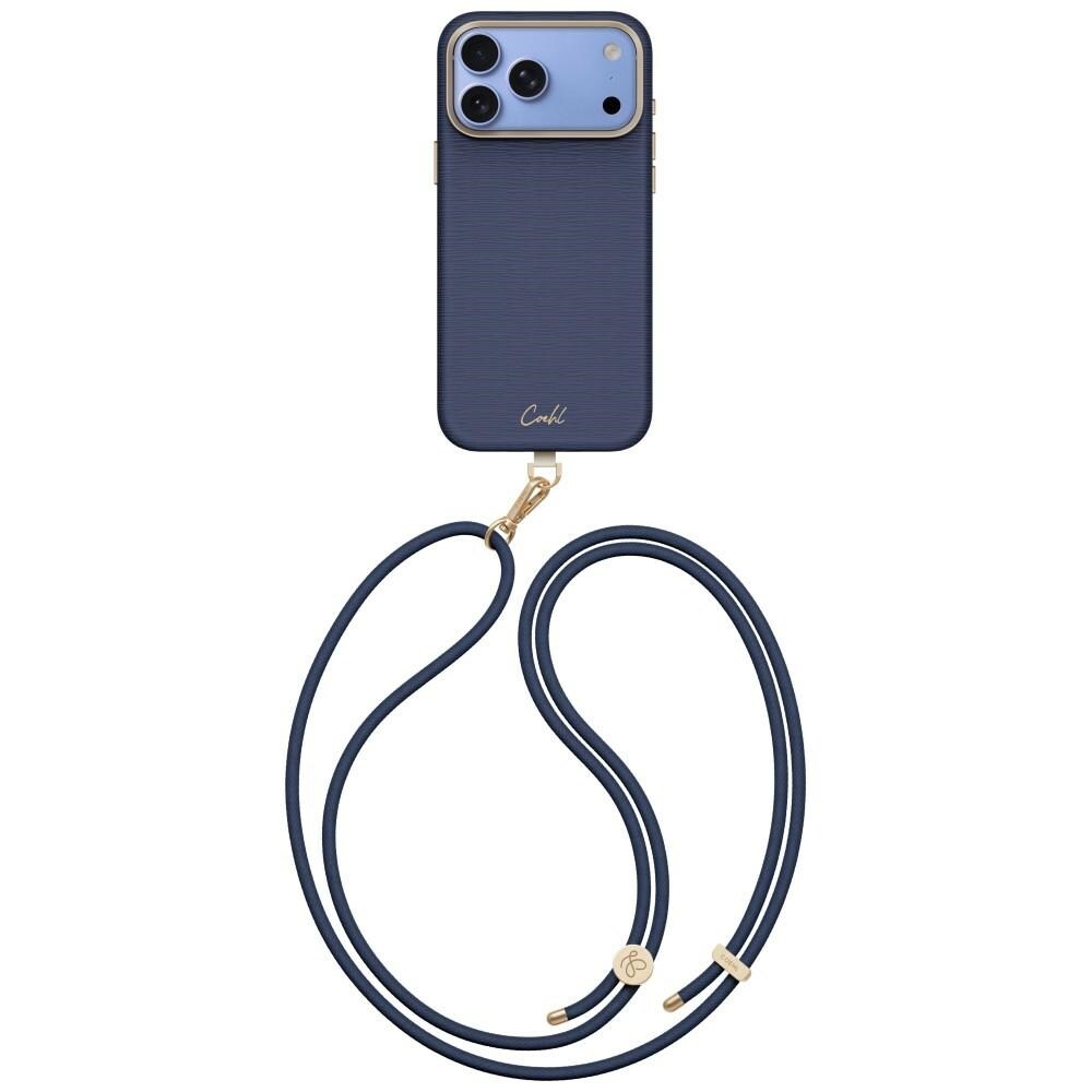 Uniq Coehl Mirelle -magnetilla lataava kotelo iPhone 18 Pro Max / 17 Pro Max - sininen